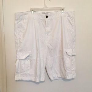 Urban pipeline cargo shorts white size 40